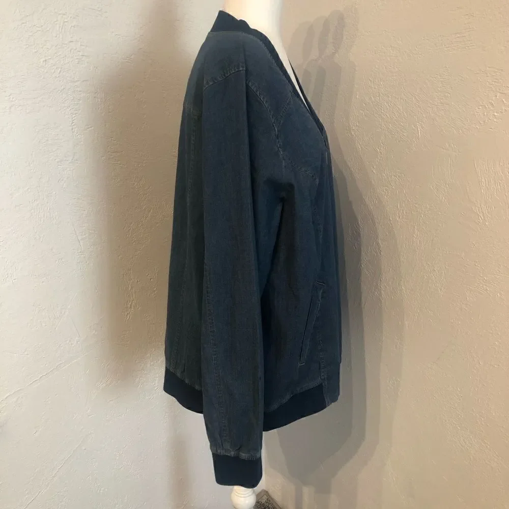 Denim & Co. Chambray Jean Jacket - Picture 4 of 8